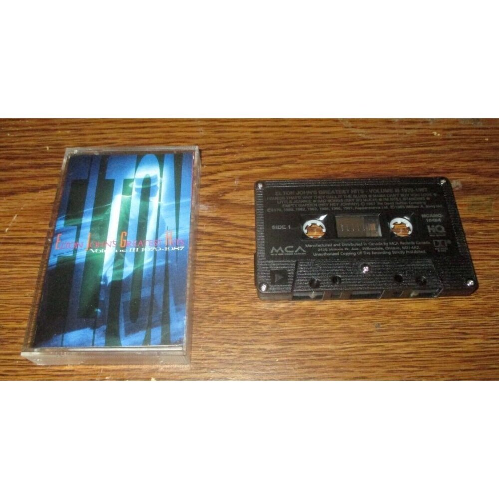 Elton John's Greatest Hits Vol. III (1979-1987) on cassette (MCA Records, 1987)